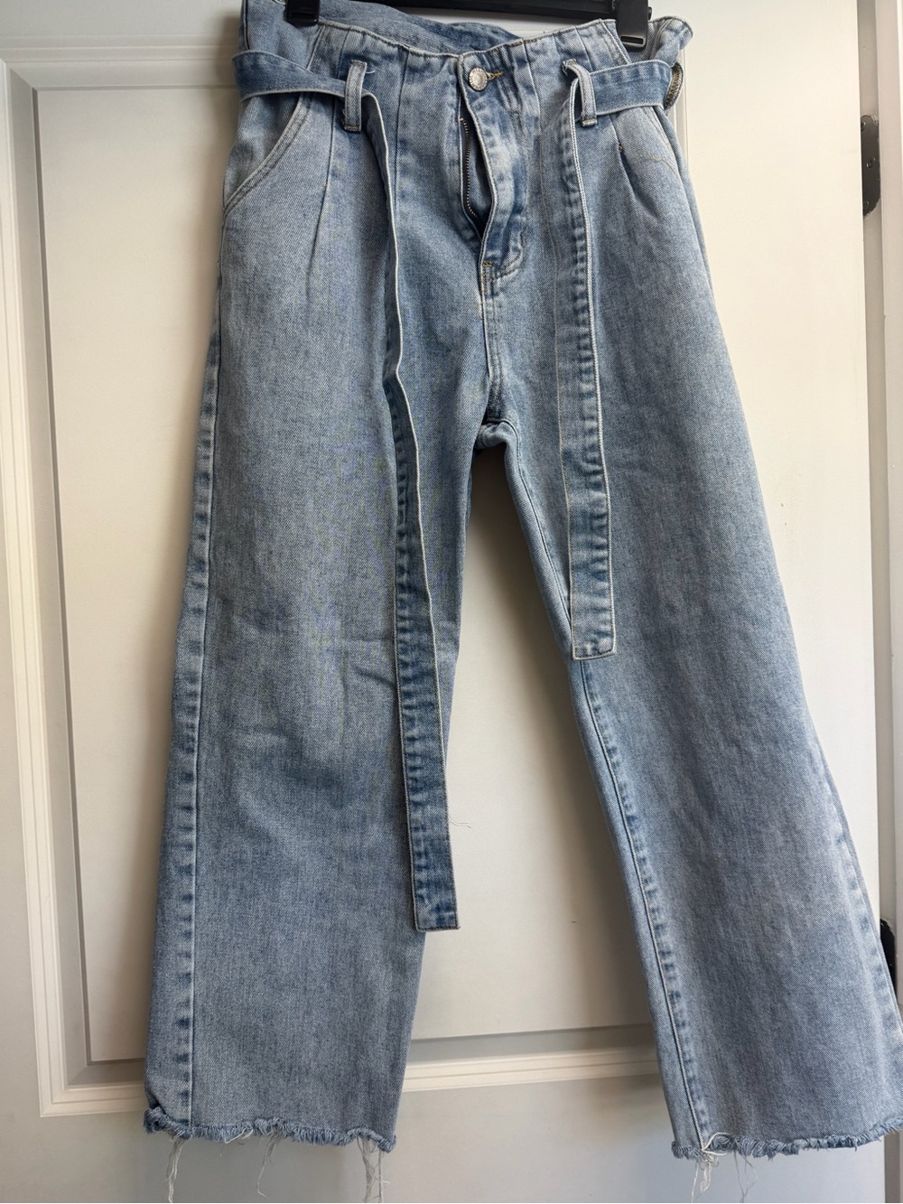 Wishlist Light Blue Denim Jeans with Pale Pink Logo